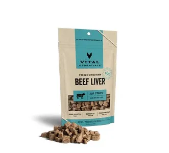 1ea 2.1oz Vital Essentials Freeze Dried Beef Liver - Treat